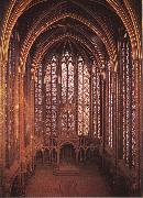 unknow artist Interior from Sainte-Chapelle France oil painting artist